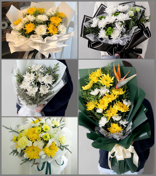 山东青岛莱西市河头店镇小埠洼村白事花束代送